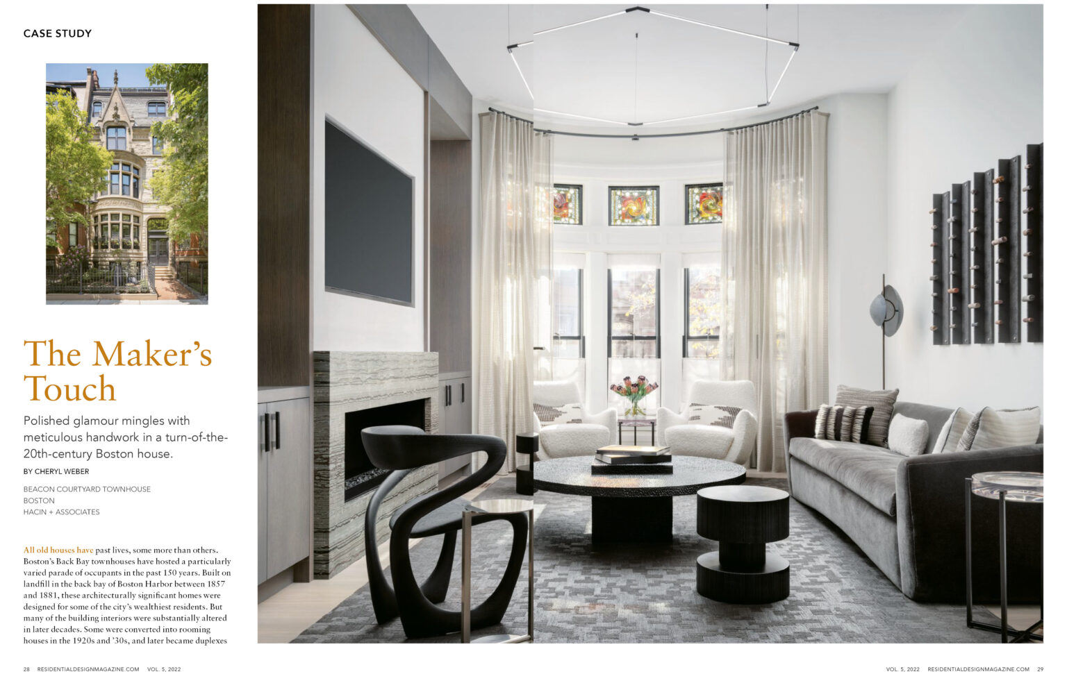 Beacon Courtyard TH Featured in Residential Design Magazine - Hacin